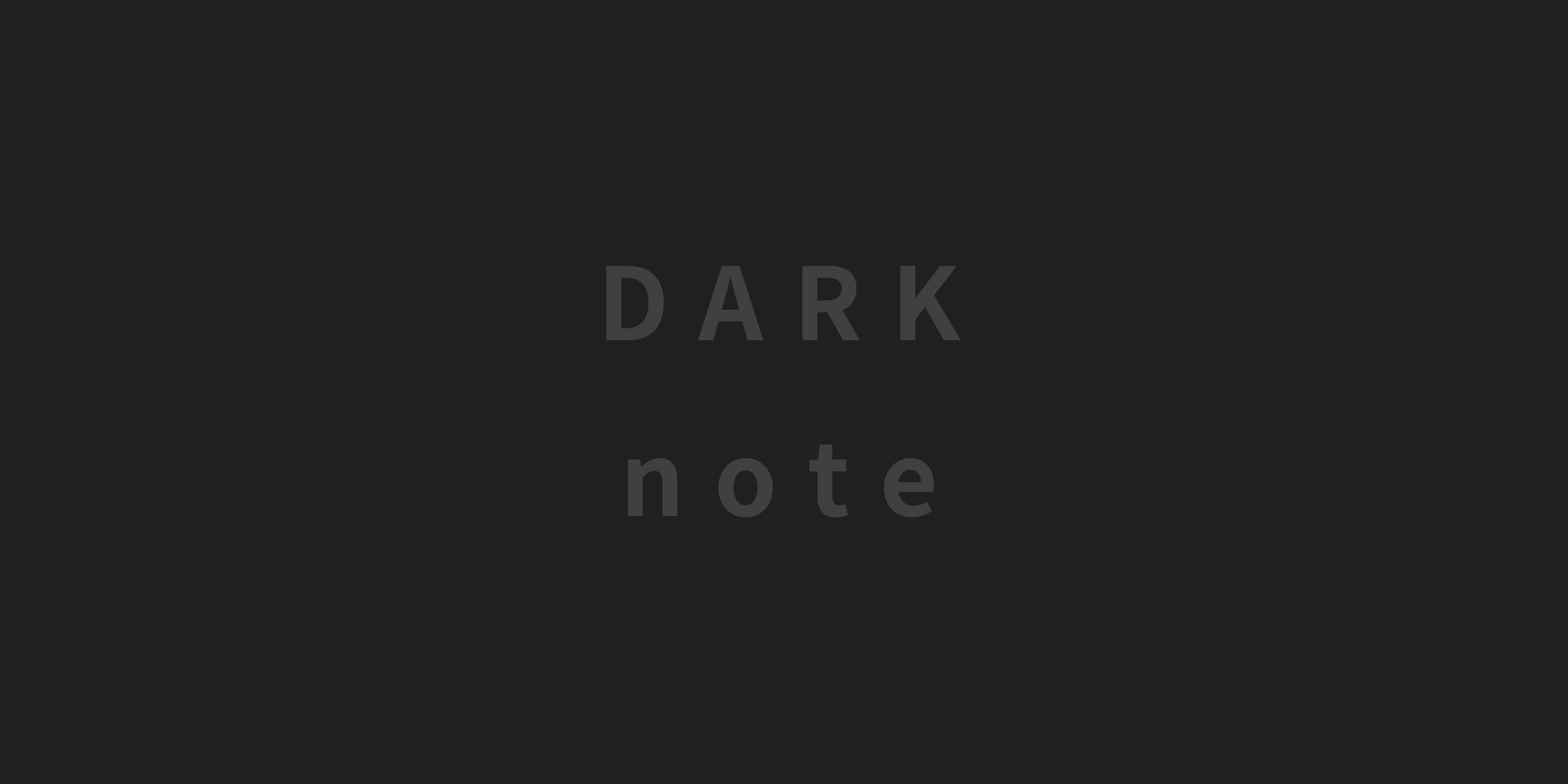 Dark note