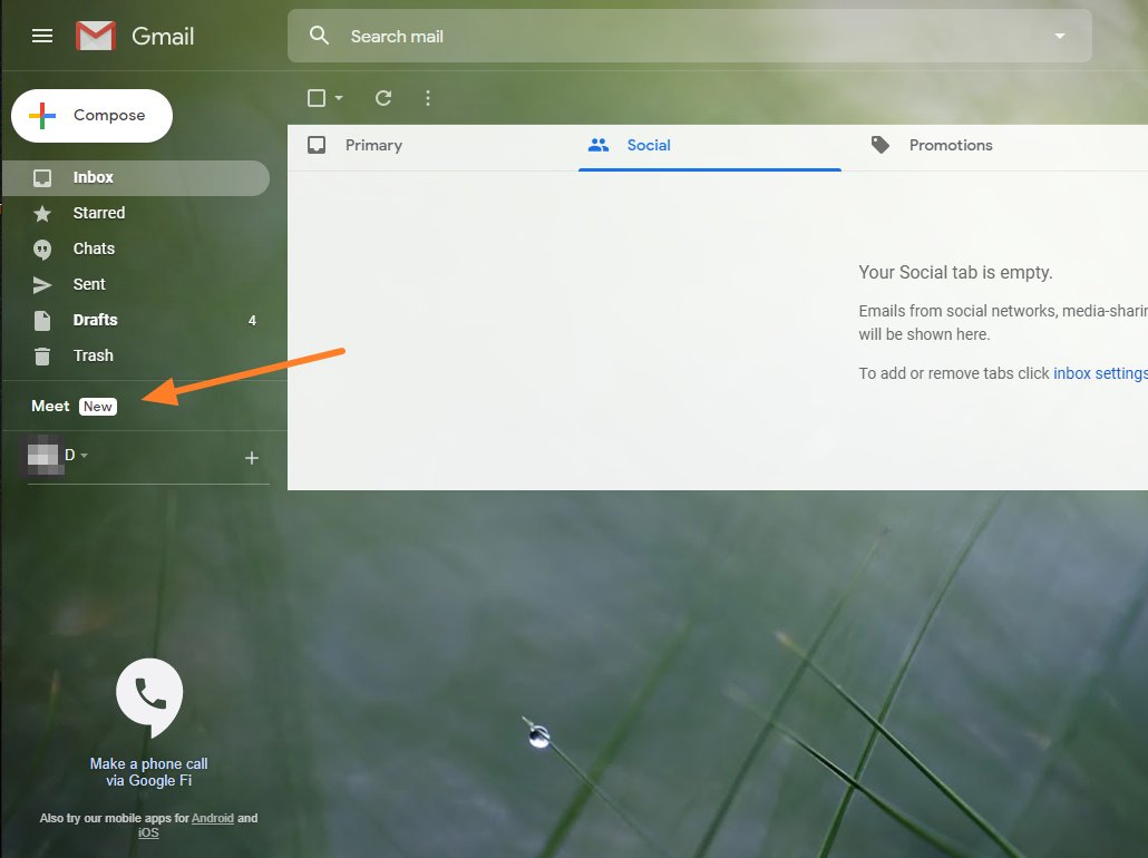 Gsuite Gmail Collapse and Expand Meet