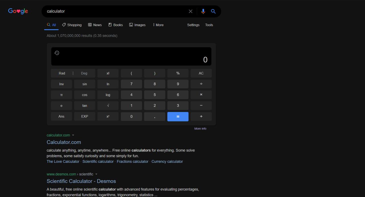 Google Modal (A Dark Theme for Google)