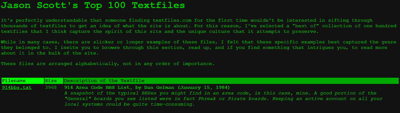Softer TEXTFILES