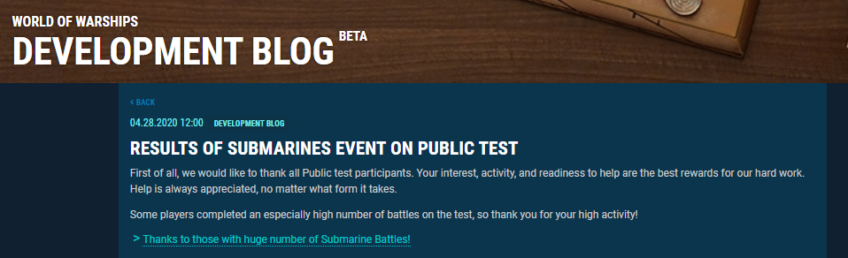 WoWs Development Blog Dark Mode