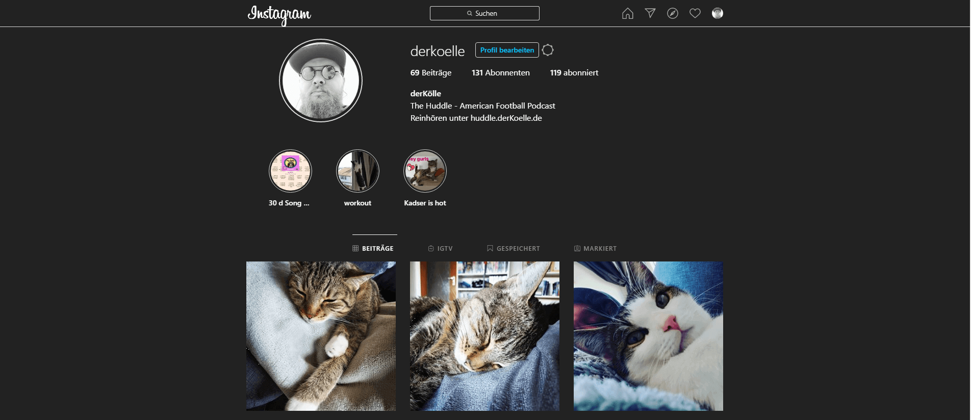 Püppis Dark Mode Instagram