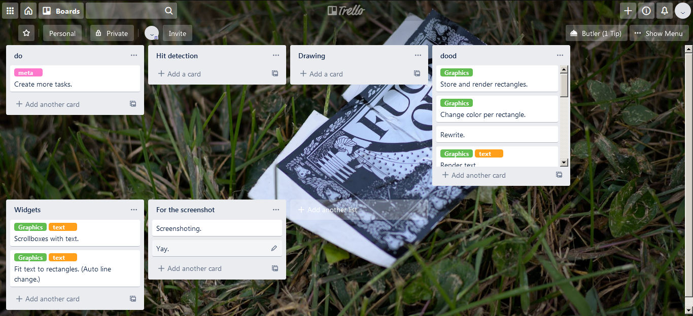 Janky Trello Grid