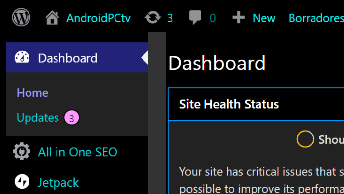 AndroidPC /  APCTV Admin Oscuro