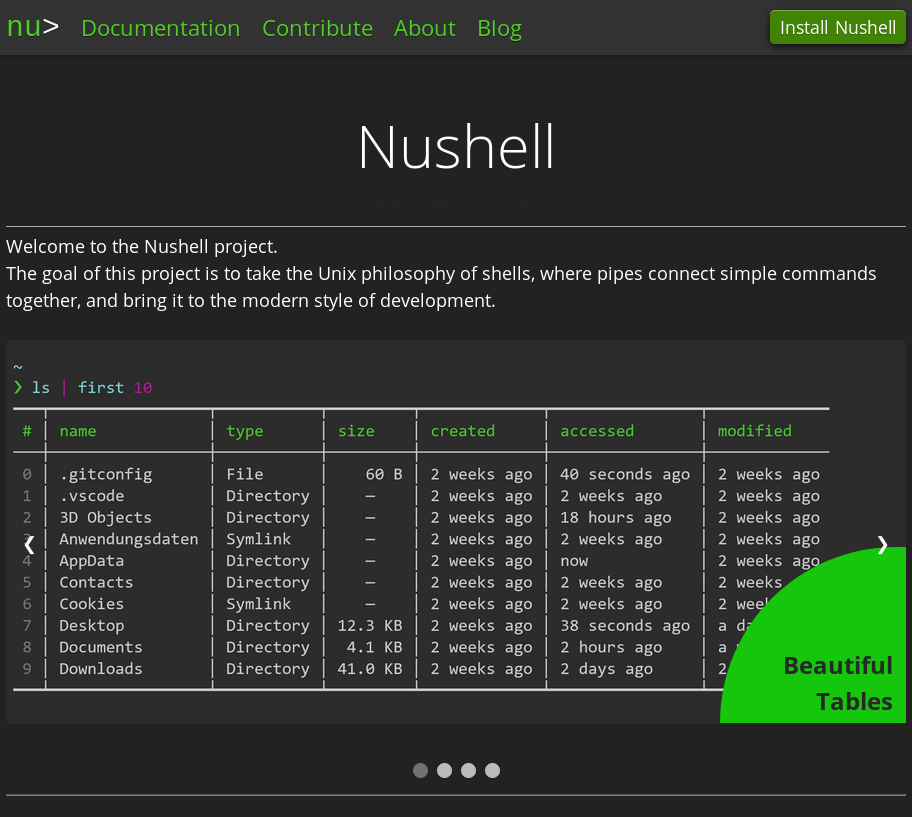 Nushell Dark