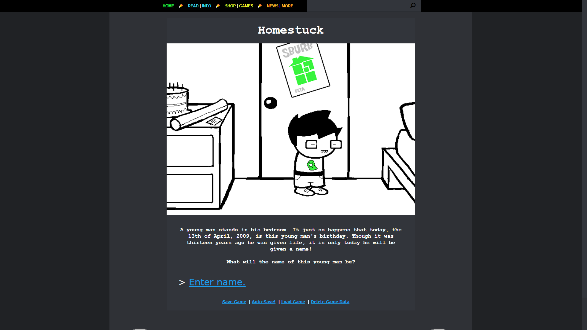 Homestuck, But Blurple