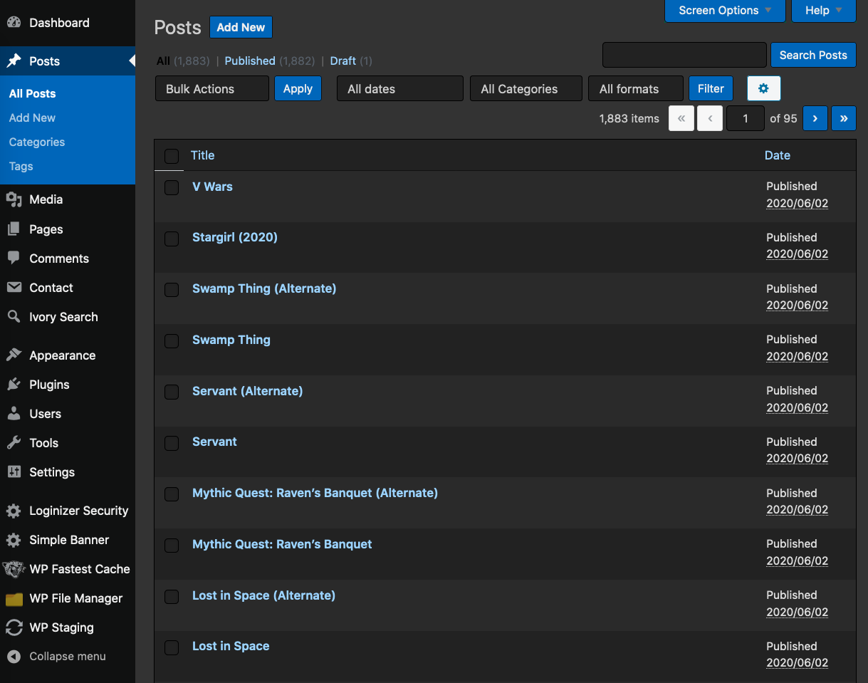 Wordpress Dark Mode