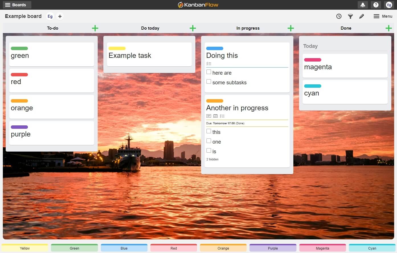 KanbanFlow Material Theme
