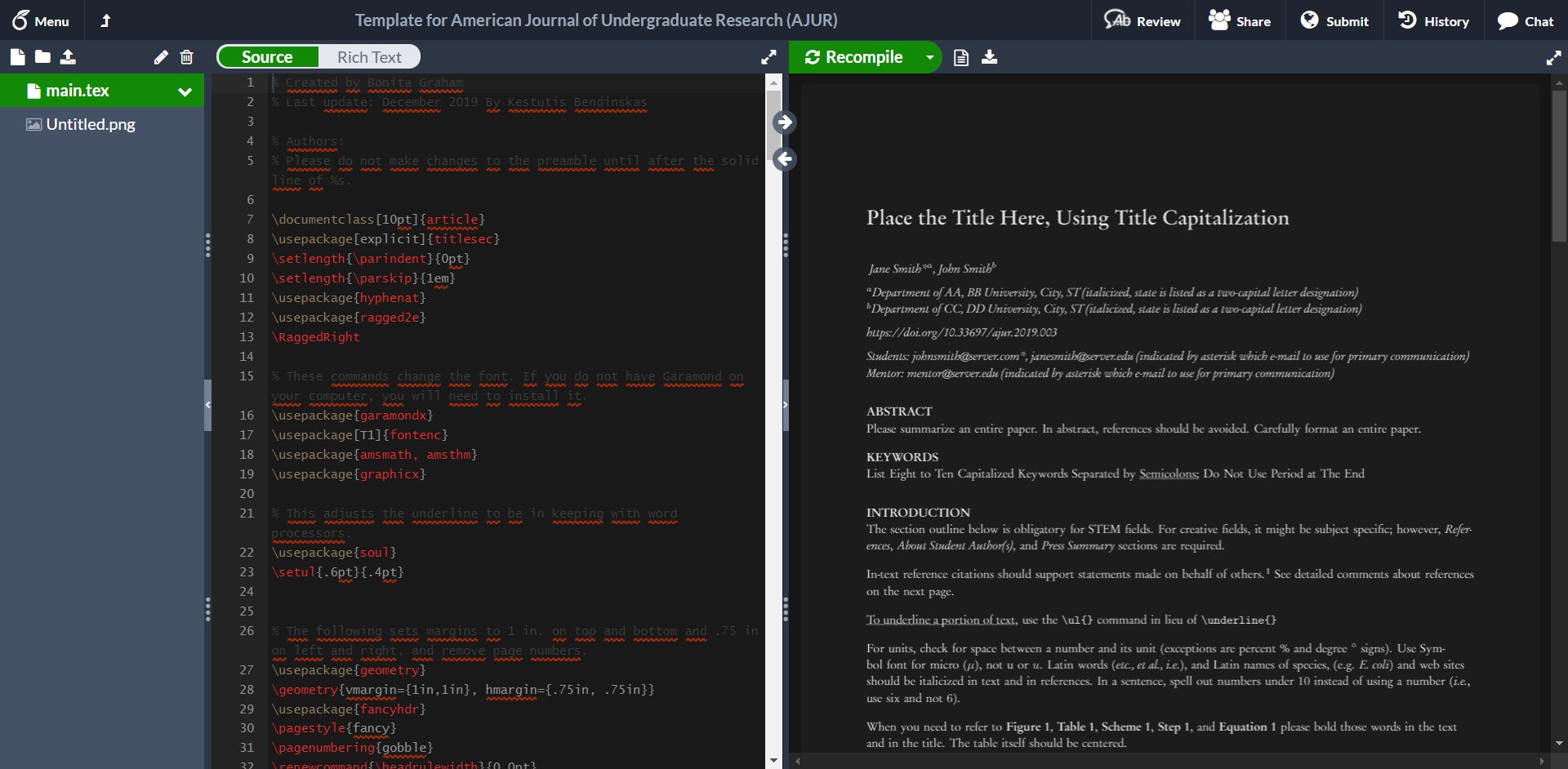 Dark Overleaf