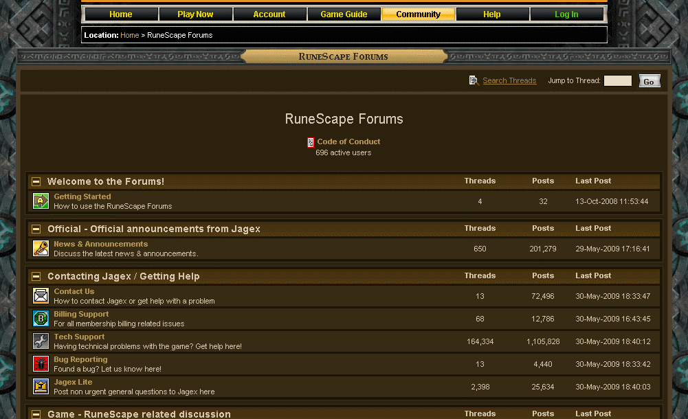 RuneScape Forums - Wide