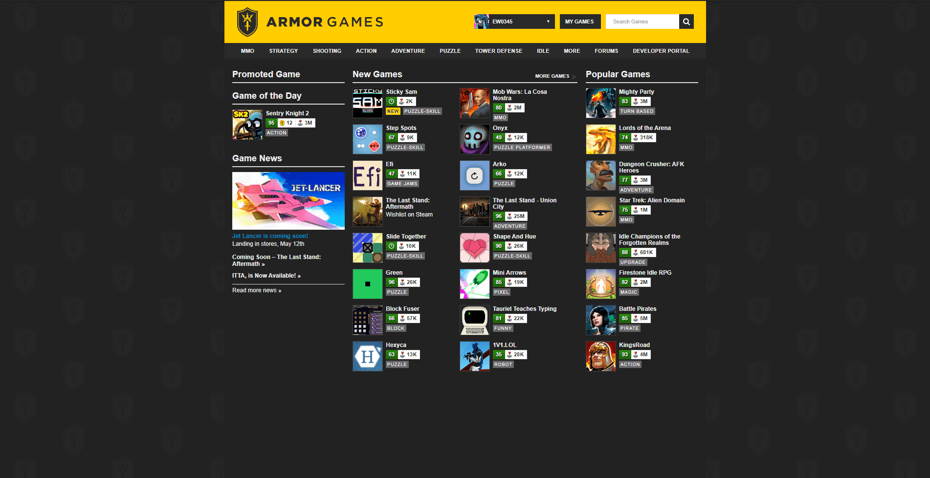 Armor Games Dark