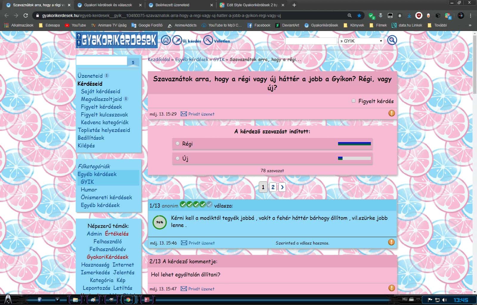 Gyakorikérdések 3 by Anita