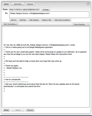 Gmail - Reply area height tweak