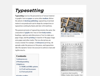 Wikipedia for Typophiles