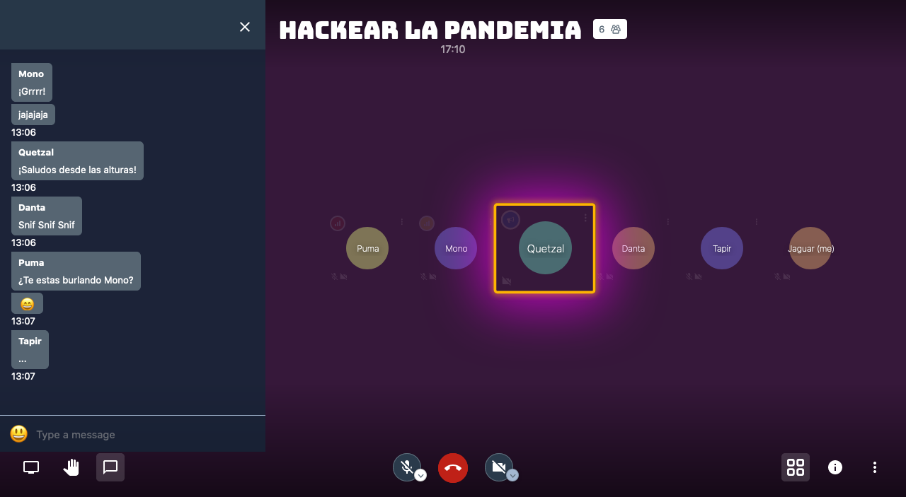 Jitsi Meet - Hackeo Cultural (w/GFonts)