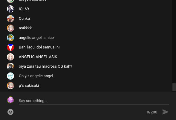 Compact youtube live popout chat
