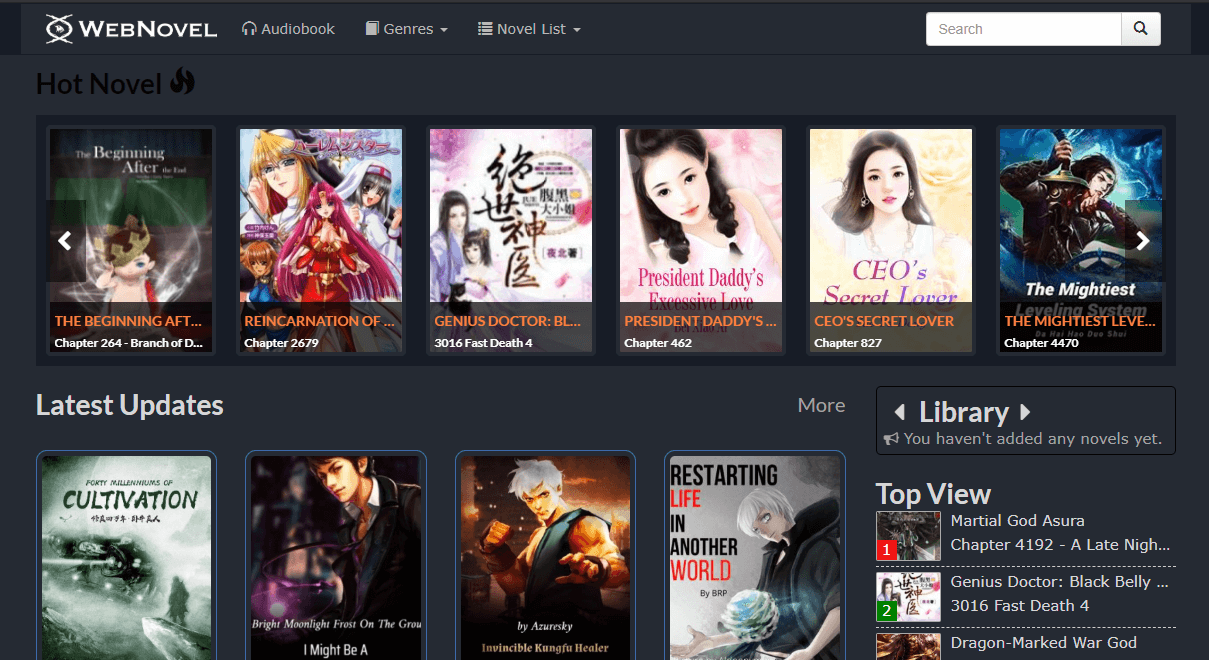 DarkMode webnovelonline