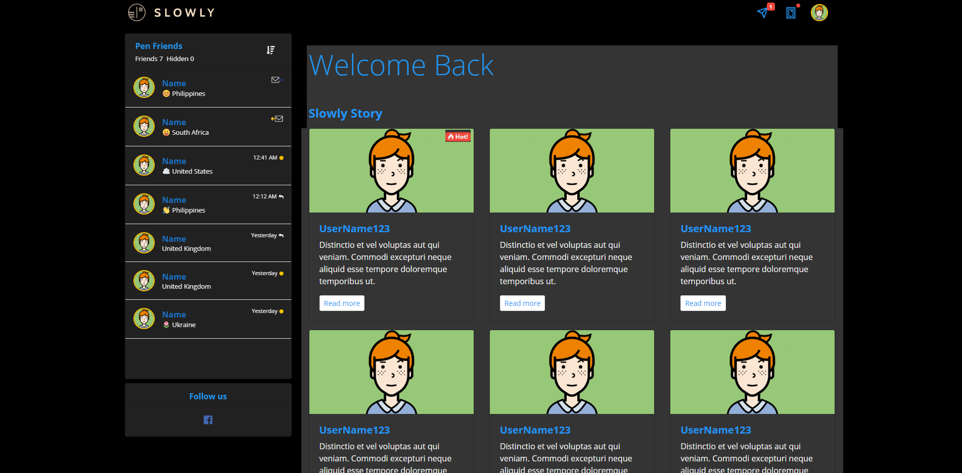 Slowly Dark Theme