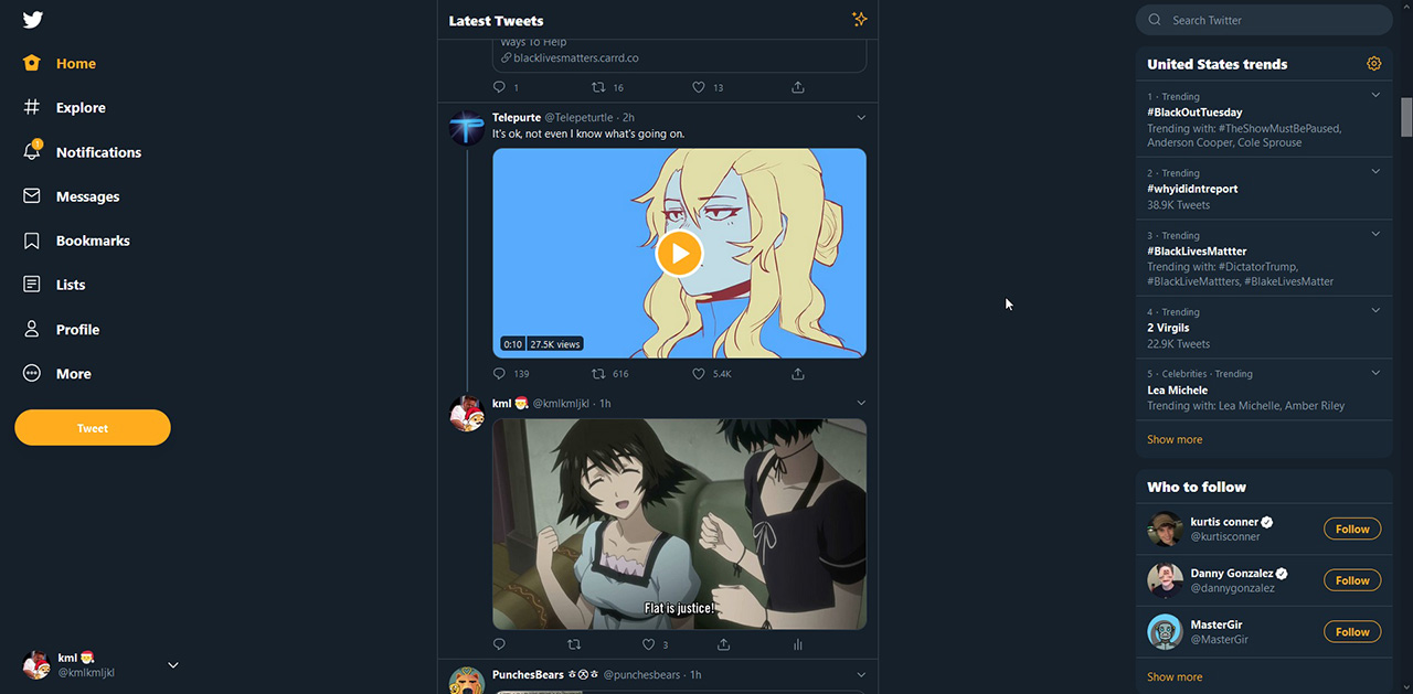 Slightly Improved Twitter