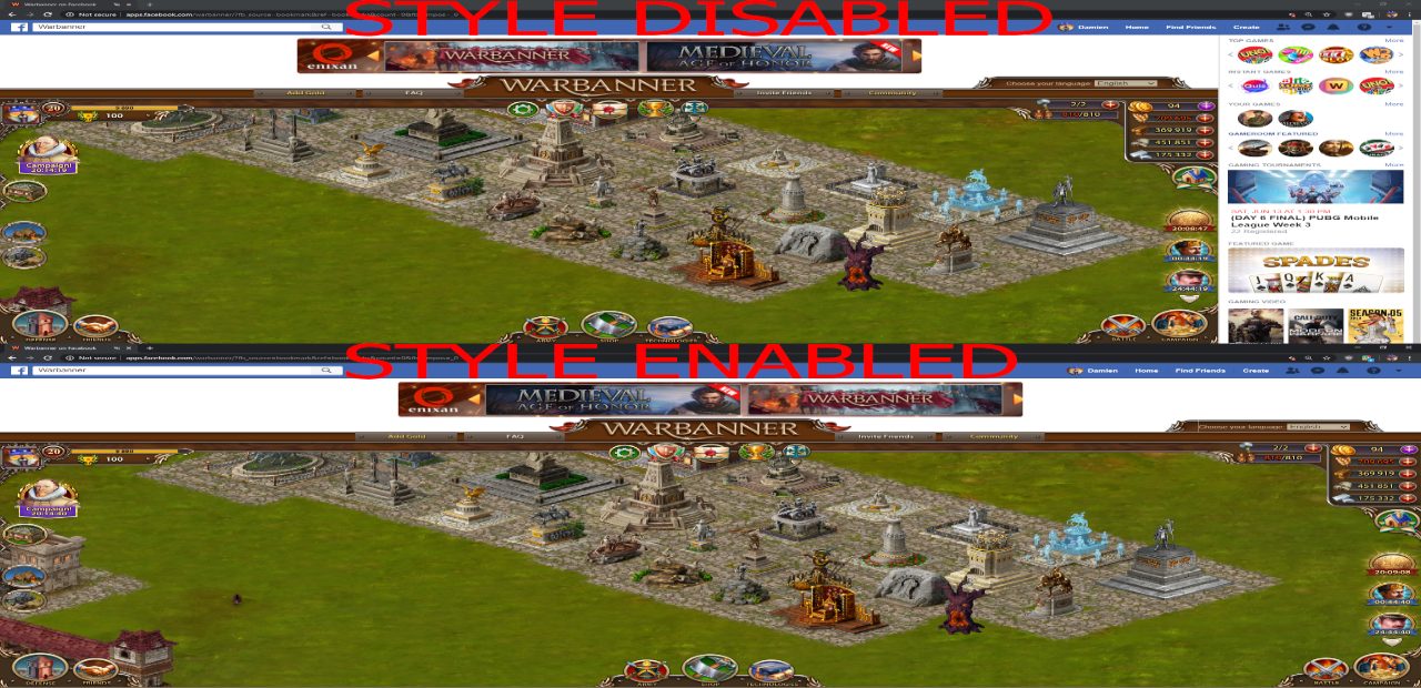 Cleaner Facebook Gaming