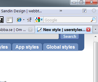 Firefox tabs/tabbar for Windows 7 Theme