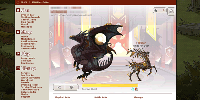 Flight Rising Minimal Dragon Profile - Centered