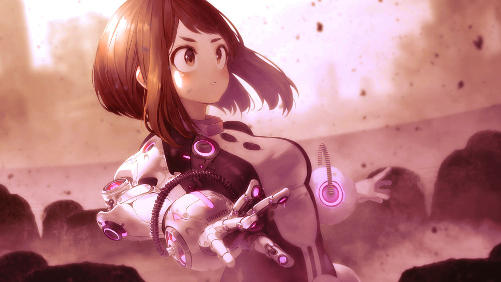 Roblox Anime cute Theme Uraraka Ochako BNHA