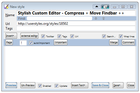 316 Stylish Custom Editor (STYLE REMOVED)