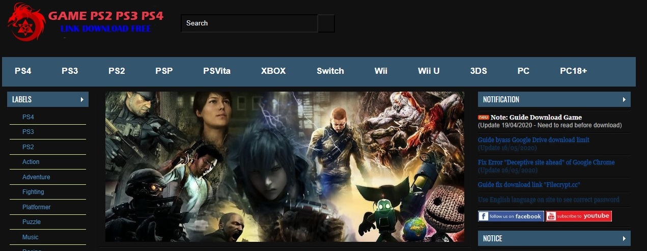 Download game PS3, PS4, XboX etc. Dark Theme