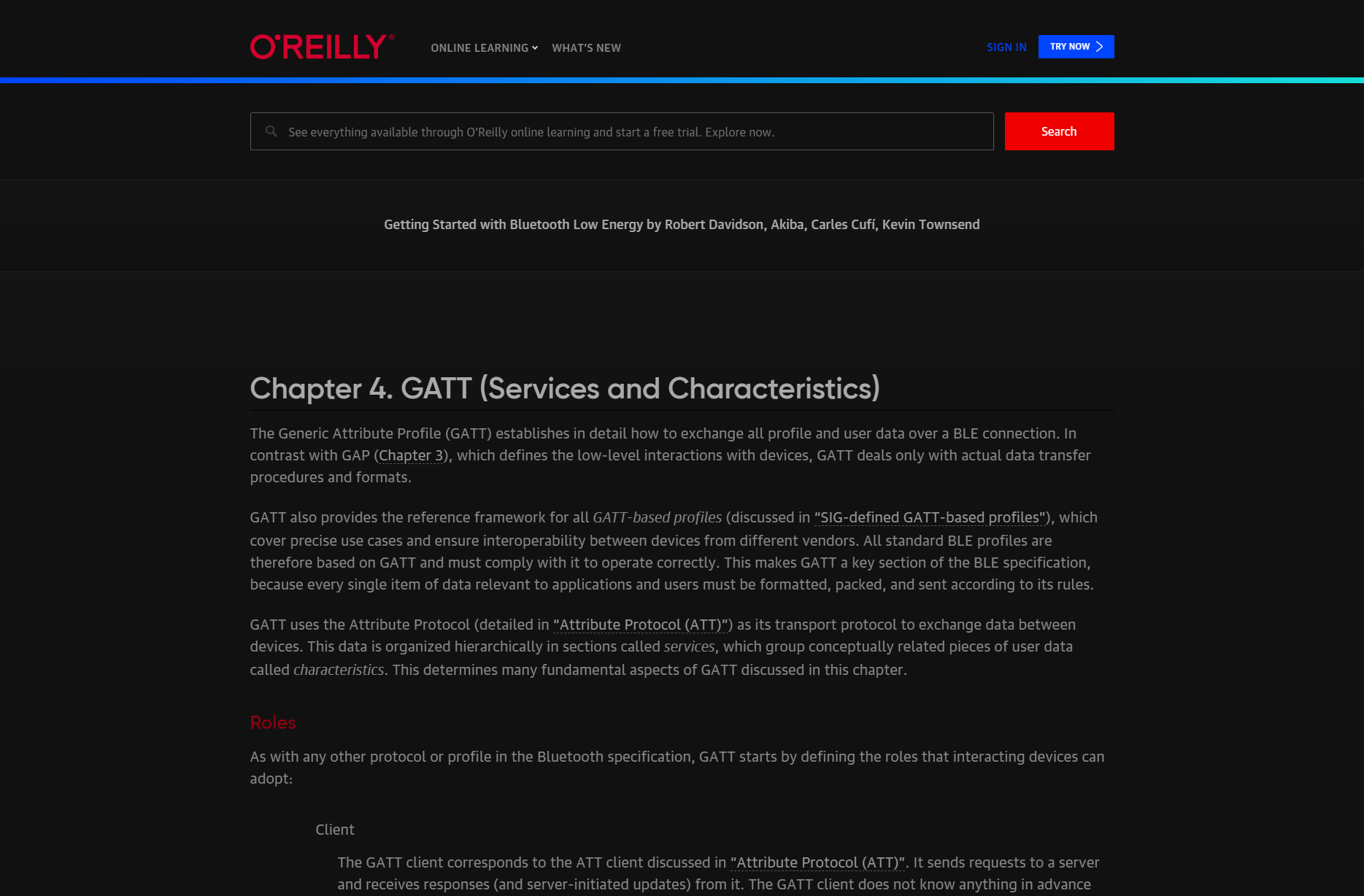 Dark oreilly.com library