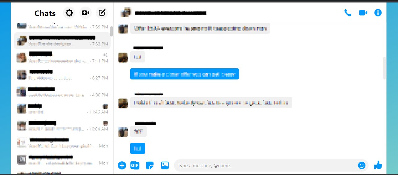 Facebook Messenger - COMPACT, EASY TO READ