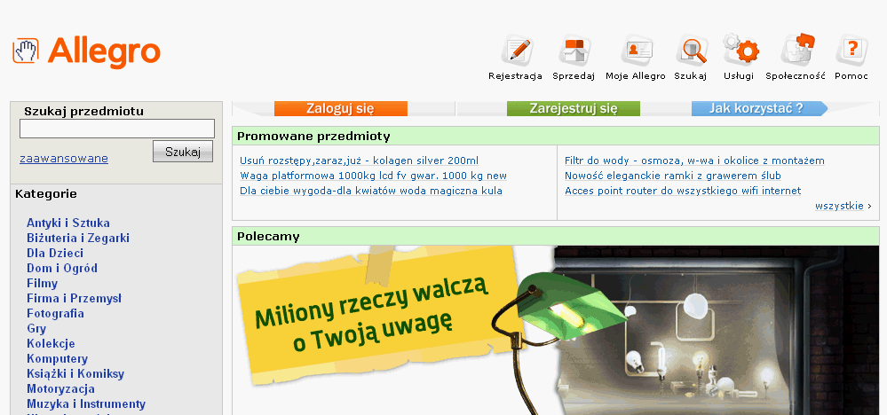 Przywrócenie starego wyglądu Allegro - Grejzen