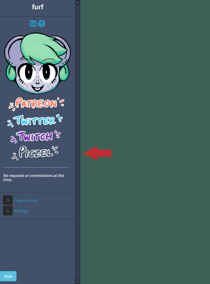 Pillowfort Sidebar Scrolling