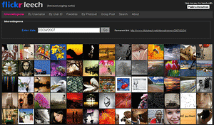 Flickr Leech - Dark gray theme