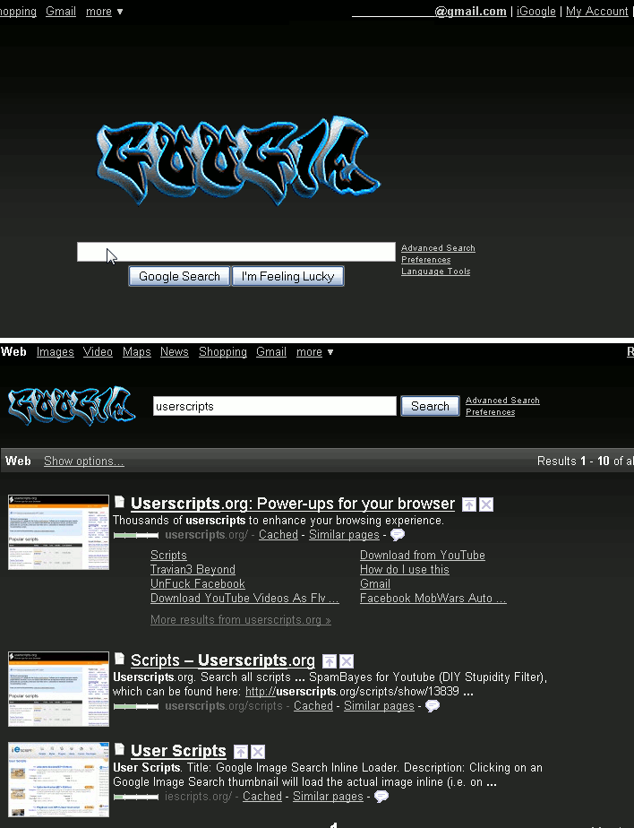 Dark Gray Gooogle with Graffitii Logo integrated
