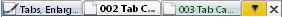 Tabs, Enlarge list-all-tabs button  (DM*)