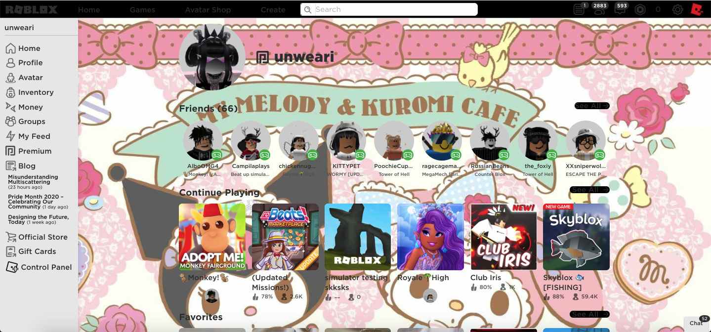 Kuromi aesthetic sanriocore roblox style