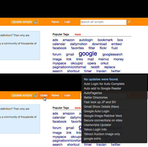 Userscripts Updater Style