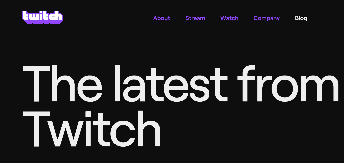 Twitch Related Sites Dark Theme