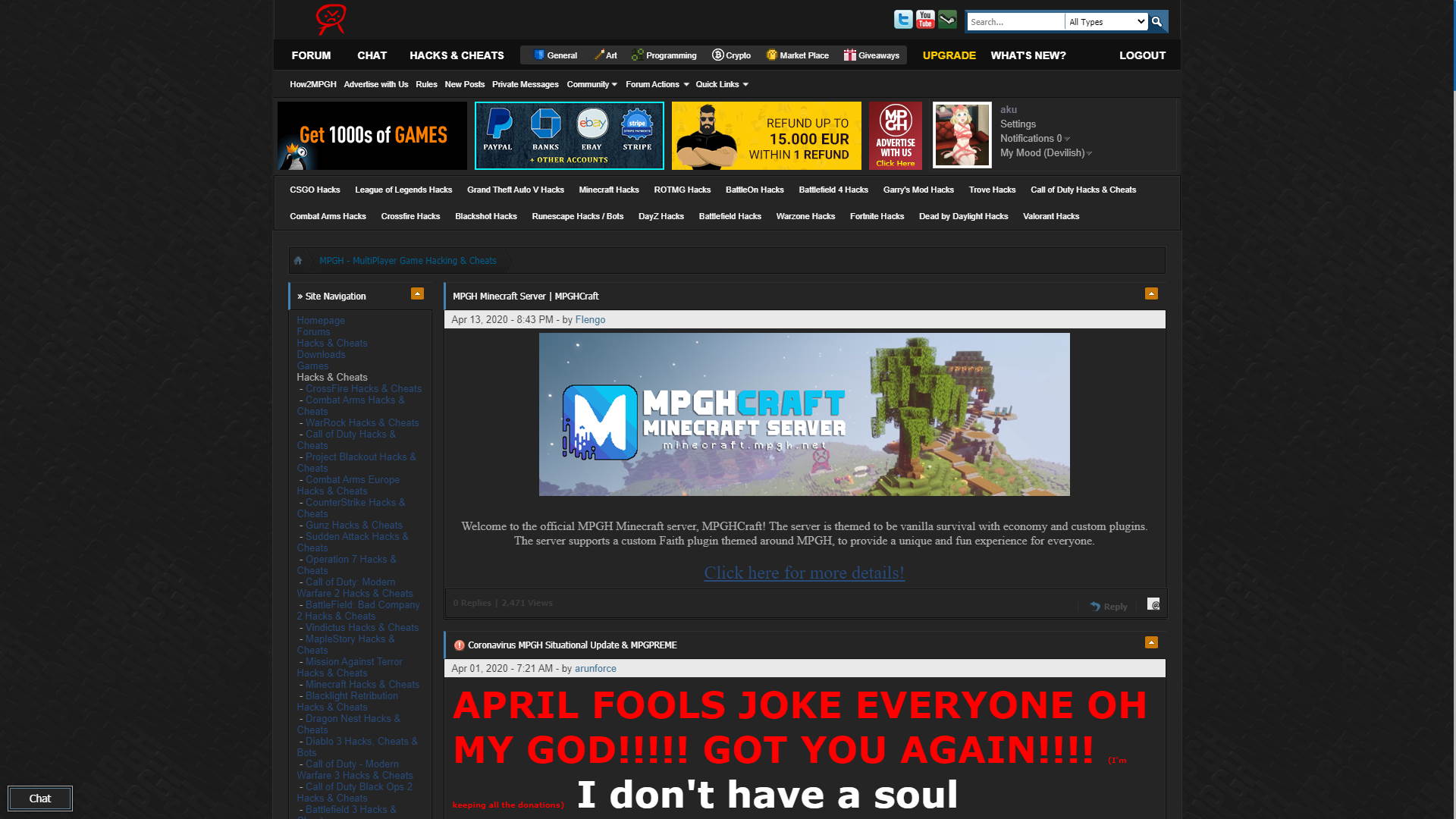 MPGH - Psychotic's Dark Theme (fixed)