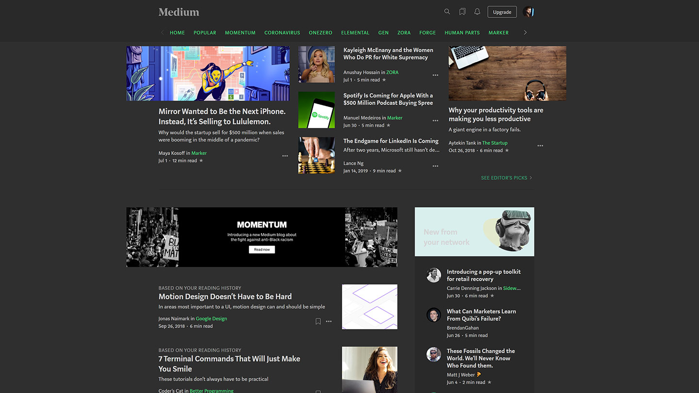Medium Modern Dark