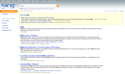 Bing: no ad + numbered results + better rendering
