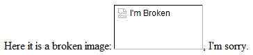 Show Broken Images