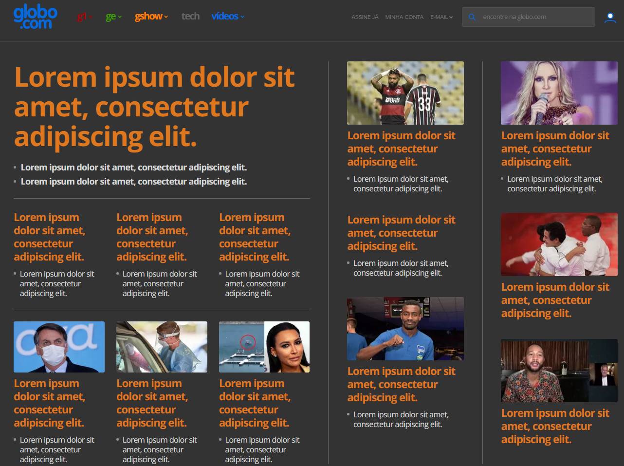 Globo.com night mode