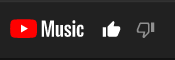 YouTube Music: Flip "like" and "dislike" buttons