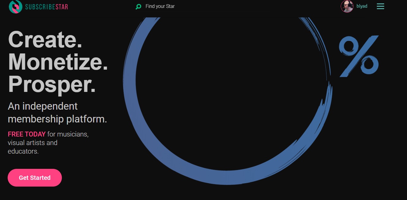 SubscribeStar Dark Theme