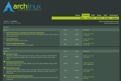 Arch Linux forum -- Deviant