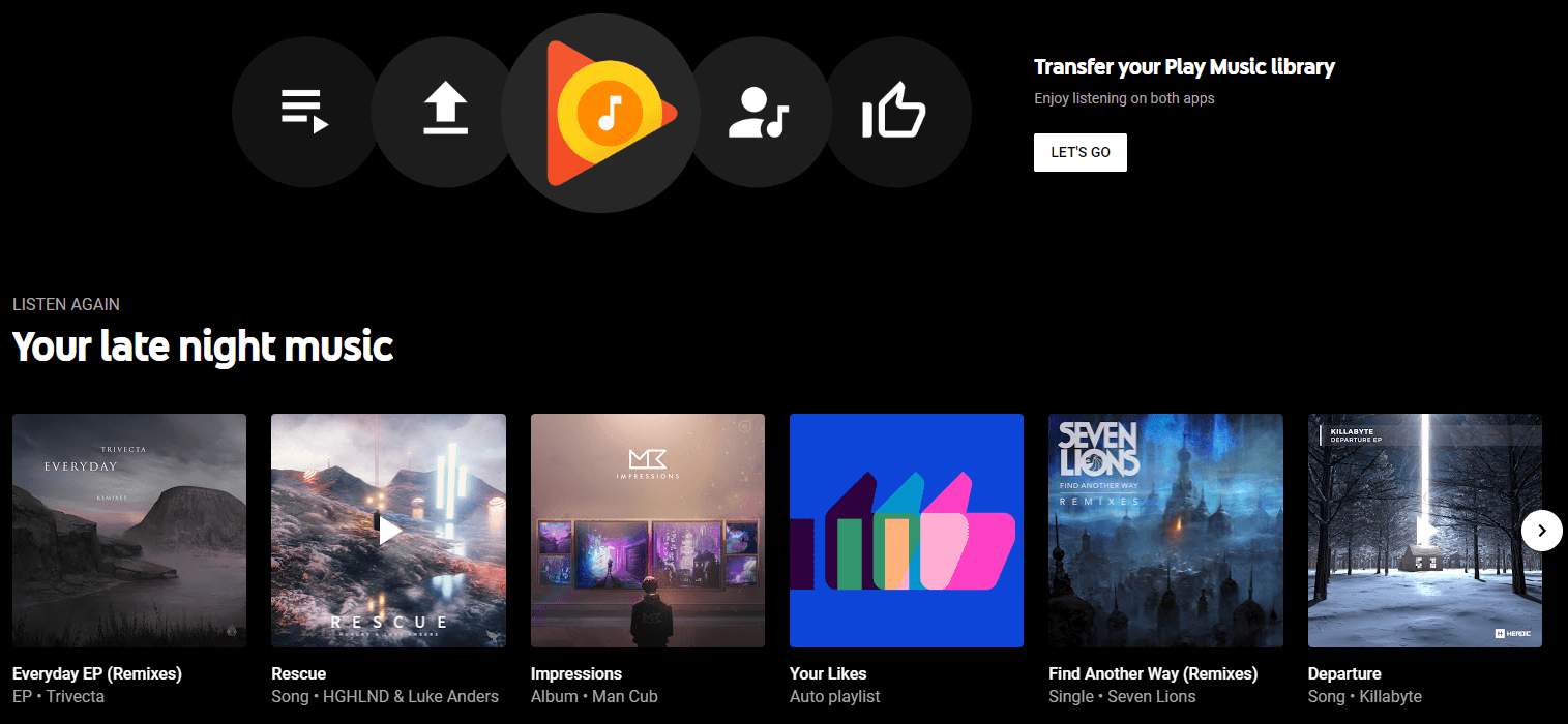 No Play Music Transfer