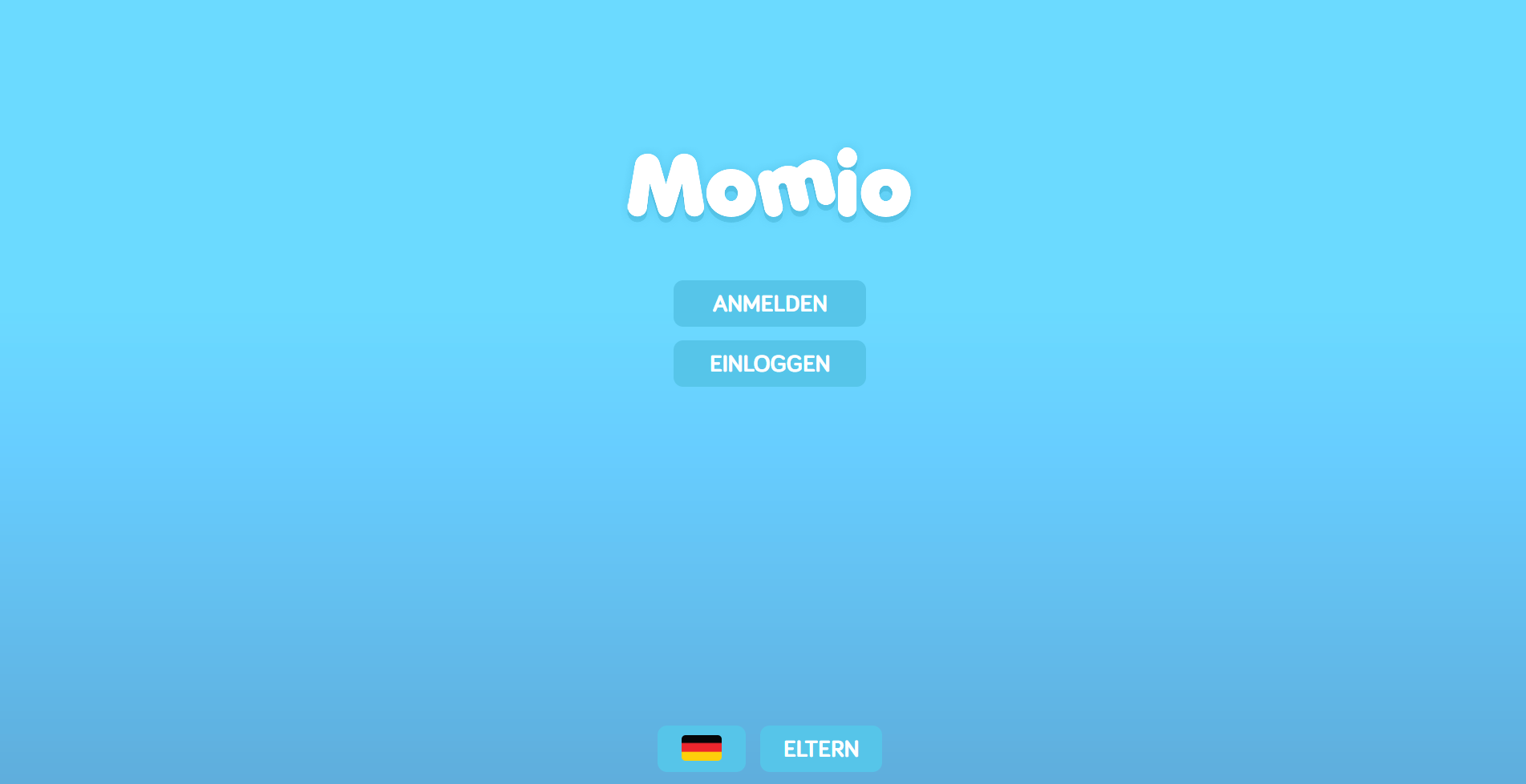 Clean Blue Momio Homescreen