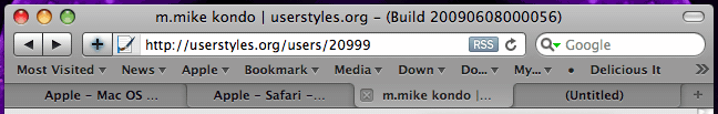 Tabs: Safari 4 way
